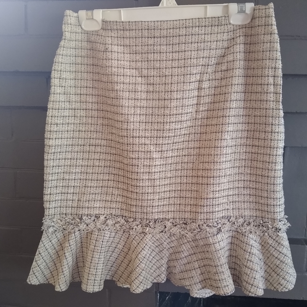 DANA BUCHMAN TWEED SKIRT